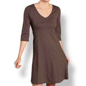 TOAD & CO Brown HOUNDSTOOTH Rosalinda Dress - Size M